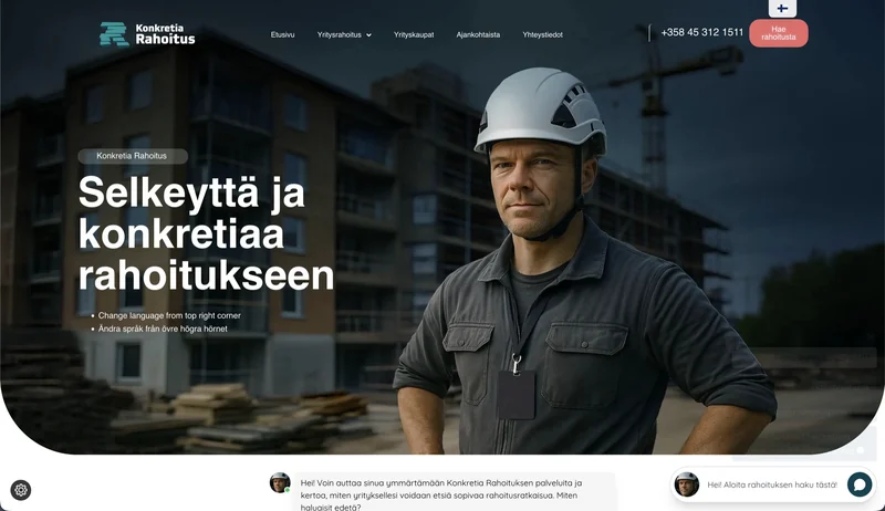 Konkretia Rahoitus verkkosivut